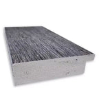 Specchio da parete rustico con cornice effetto corteccia da 45"x35" grigio: smussato, con cornice in polistirene, nessun assemblaggio