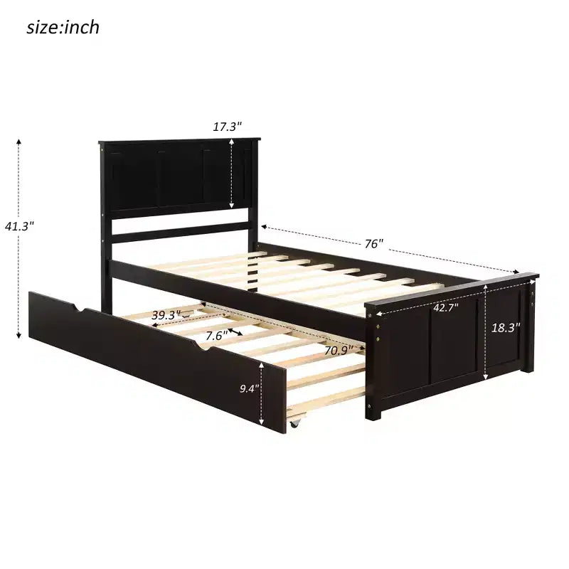 Struttura Letto Matrimoniale con 1 Cassetto e 2 Ruote, Divano Letto Matrimoniale e Set Telaio Letto Estraibile Divano Letto e Struttura Letto Estraibile Adatti per Camere da Letto Familiari