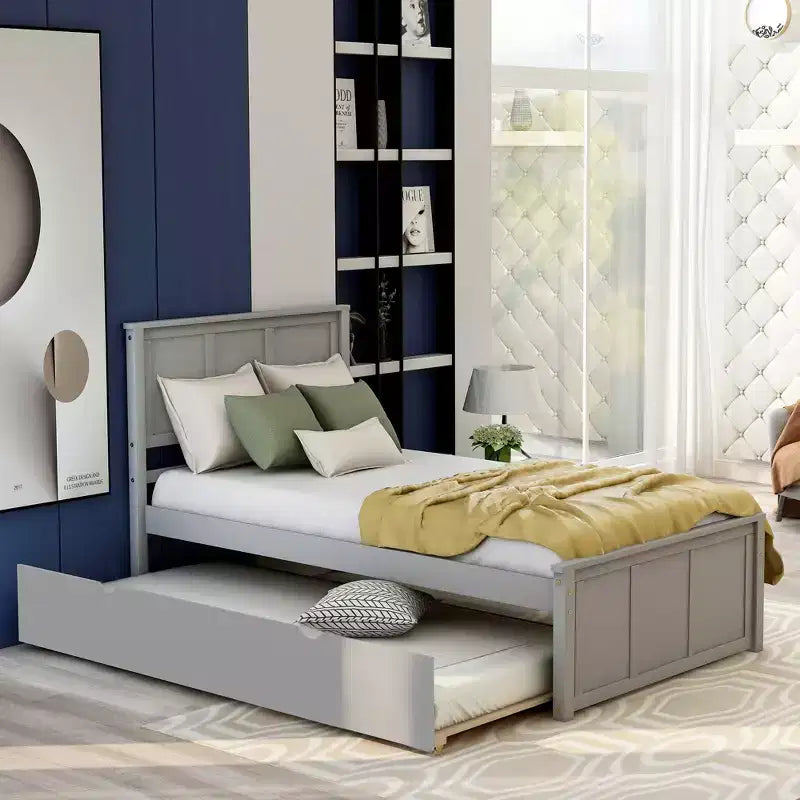 Struttura Letto Matrimoniale con 1 Cassetto e 2 Ruote, Divano Letto Matrimoniale e Set Telaio Letto Estraibile Divano Letto e Struttura Letto Estraibile Adatti per Camere da Letto Familiari