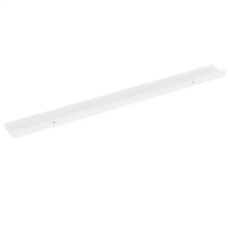 Set di 4 mensole a parete in MDF bianco, lunghe, rettangolari