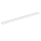 Set di 4 mensole a parete in MDF bianco, lunghe, rettangolari