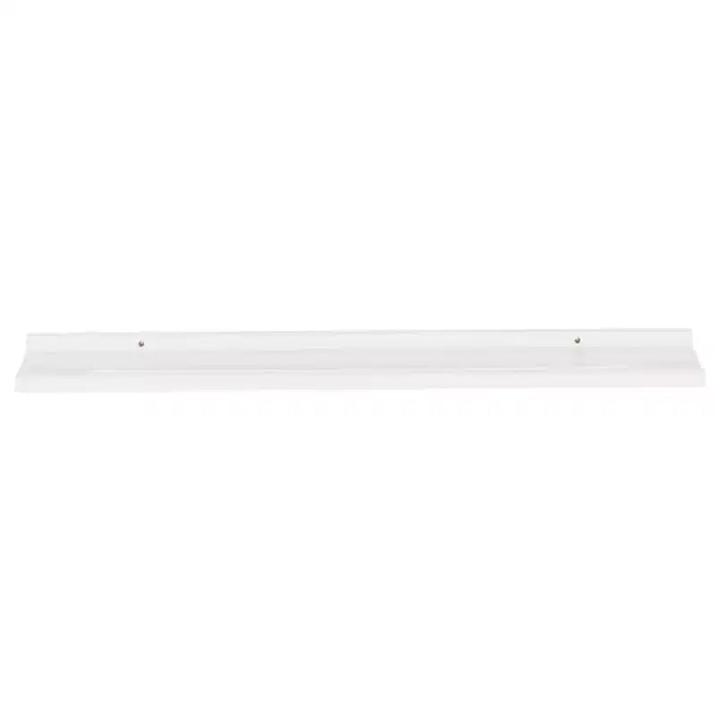 Set di 4 mensole a parete in MDF bianco, lunghe, rettangolari