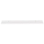 Set di 4 mensole a parete in MDF bianco, lunghe, rettangolari