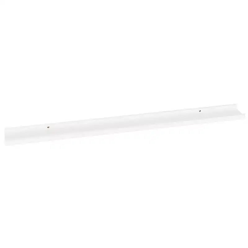 Set di 4 mensole a parete in MDF bianco, lunghe, rettangolari