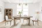 Tavolo da Pranzo Ovale da 180 cm per 6-8 Persone, Grande Tavolo da Cucina Rustico con Base Robusta in Legno Spesso per Cucina, Soggiorno, Ufficio