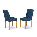Set tavolo da pranzo rotondo per 4 persone - Tavolo da cucina da 36 pollici con 4 sedie - Finitura in rovere moderno