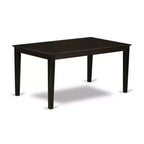 Tavolo da pranzo rettangolare a 6 posti con piano in legno massello finitura cappuccino, 1 panca, 4 sedie