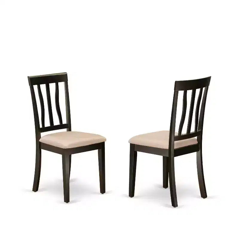 Tavolo da pranzo rettangolare a 6 posti con piano in legno massello finitura cappuccino, 1 panca, 4 sedie