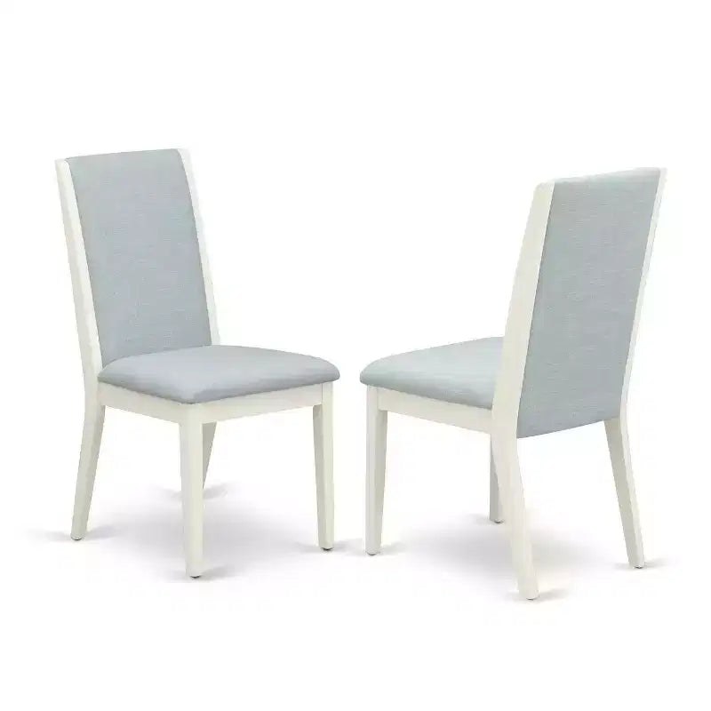 Tavolo da pranzo rettangolare a 5 pezzi con piano in legno massello con finitura in rovere naturale e 4 sedie