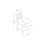 Set tavolo altezza bancone - Set da pranzo 3 pezzi in stile pub vintage con sgabelli