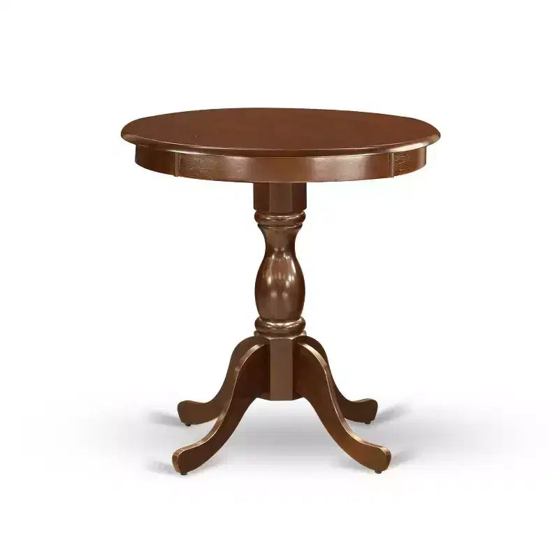Set da pranzo in 3 pezzi con piano in legno massello finitura mogano - Imbottito - Posti a sedere 4