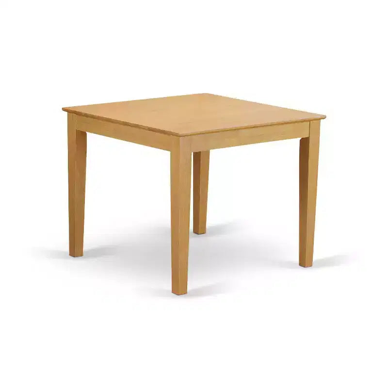 Set Tavolo da Pranzo a 3 Pezzi con Piano in Legno Massello Finitura Rovere Marrone Naturale