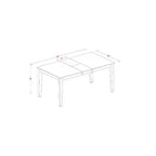 Set Sala da Pranzo 7 Pezzi Tavolo da Cucina con Sedie - Set Dinette in Legno Massello