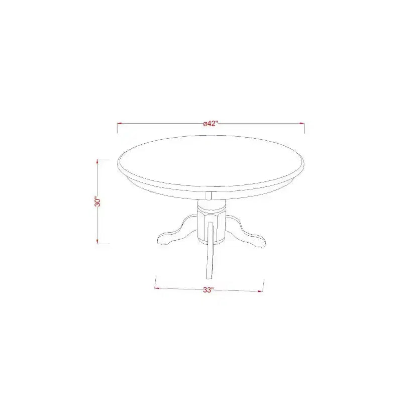 Set Dinette 3 Pezzi - Tavolo Rotondo da Cucina e 2 Sedie da Pranzo - Design Salvaspazio