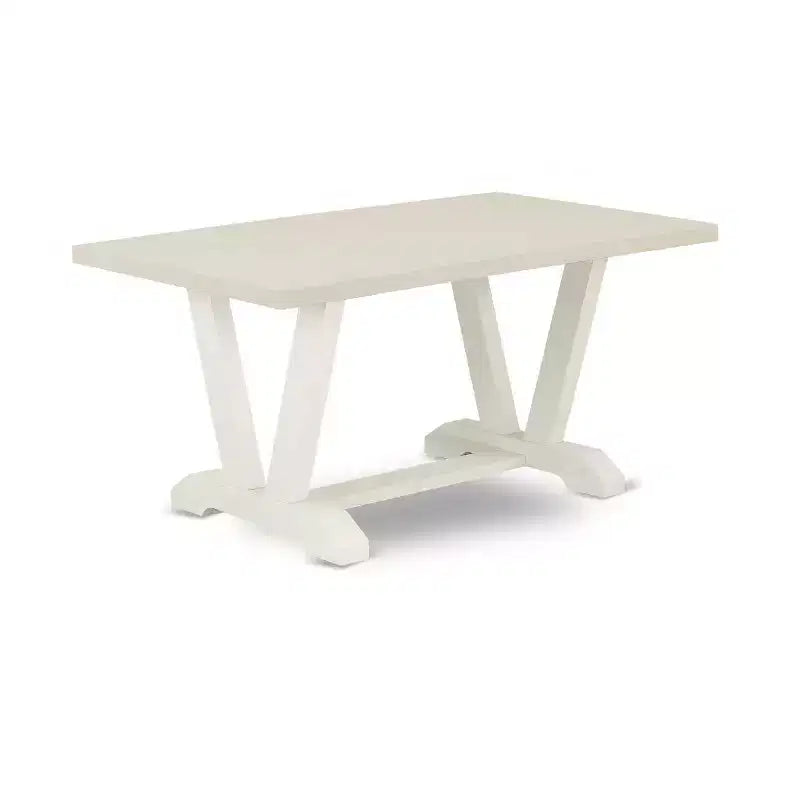 Tavolo da pranzo 7 pezzi con piano in legno massello finitura rovere naturale e 6 sedie