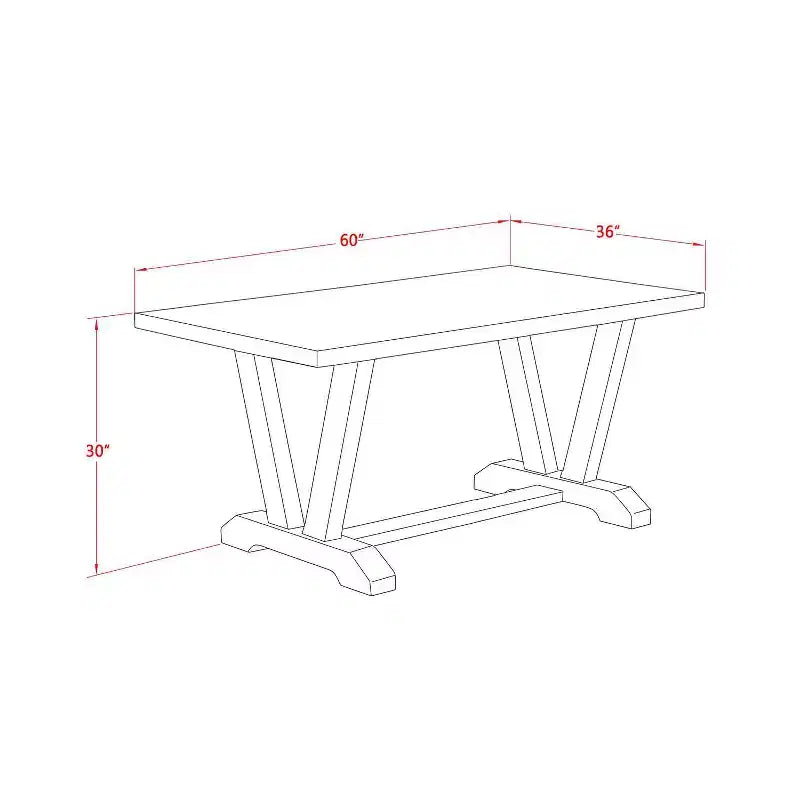 Tavolo da pranzo 7 pezzi con piano in legno massello finitura rovere naturale e 6 sedie