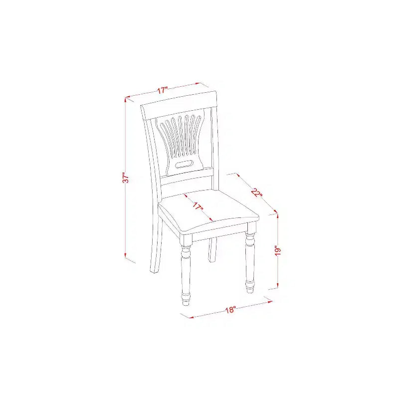 Set da pranzo rotondo per 2 - Tavolo da cucina con sedie - Finitura Marrone Sella
