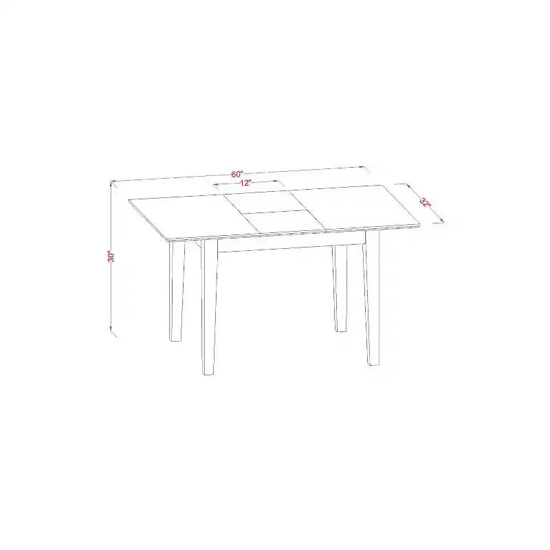 Set da pranzo rustico 5 pezzi tavolo e sedie - Tavolo da pranzo piccolo per cucina