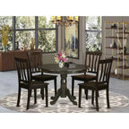 Set Dinette da Cucina Rotondo - Tavolo da 42 Pollici e 4 Sedie - Set da Pranzo Moderno