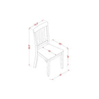Set Dinette da Cucina Rotondo - Tavolo da 42 Pollici e 4 Sedie - Set da Pranzo Moderno