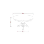 Set da Pranzo 3 Pezzi con Piano in Legno Massello Finitura Nera - 4 Posti