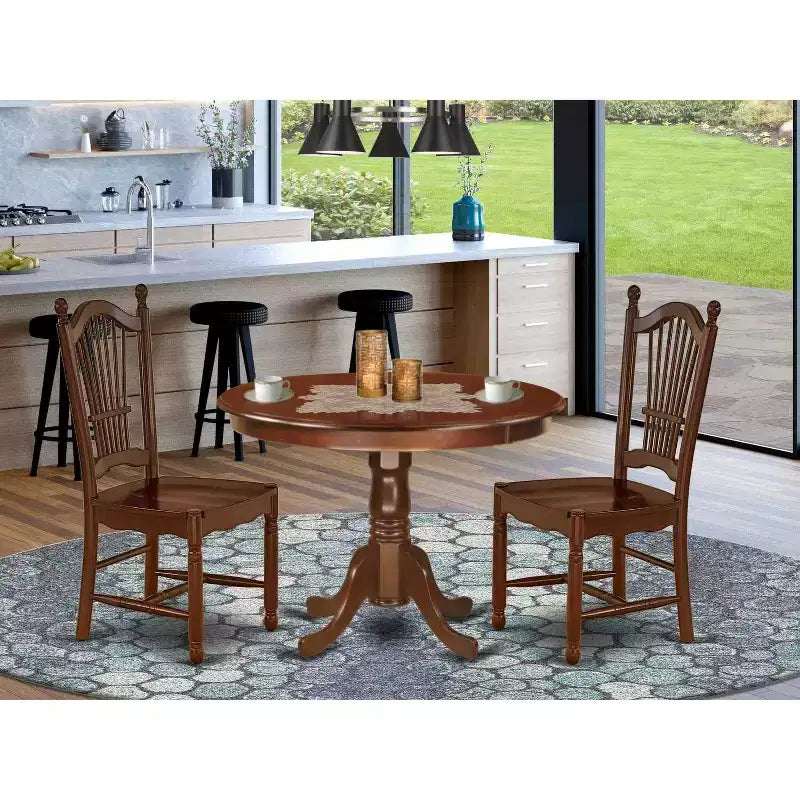 Set tavolo da pranzo rotondo 42 pollici