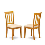 Set da pranzo 5 pezzi in legno massello con finitura in rovere naturale - 4 posti a sedere