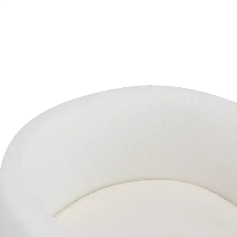Sedie da pranzo Evelina moderne in bouclé con schienale a botte (set da 4)