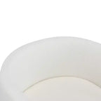 Sedie da pranzo Evelina moderne in bouclé con schienale a botte (set da 4)