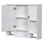 Mobiletto da bagno, armadietto a muro con specchio, portasciugamani, pensile in legno per cucina, soggiorno, lavanderia