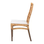 Set 2 sedie da pranzo in rattan Poltak marrone