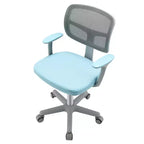 Sedia da scrivania per bambini regolabile in altezza con rotelle con freno automatico Blu/Rosa