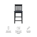 Sgabello da bar altezza bancone Torino Craftsmen 24