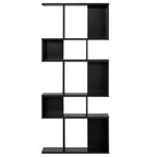 Scaffale a Scala a 5 Cubi, Angolare Autoportante, Espositore Libreria