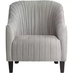 Poltrona occasionale Liam Gray a pieghe