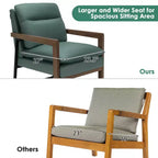 Set di 2 Poltrone Moderne Accent Lounge con Gambe in Legno e Staffa in Acciaio Giallo/Blu/Verde